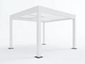 Pergolas et tonnelles - aluminium - 360x360x260 cm - blanc - moderne