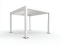 Pergolas et tonnelles - aluminium - 300x300x250 cm - blanc - moderne