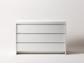 Commode - bois - 108x40x82 cm - blanc - épuré