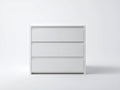 Commode - bois - 82x40x88 cm - blanc - moderne