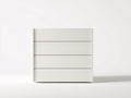 Commode - bois - 78x40x88 cm - blanc - moderne